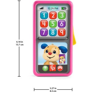 Fisher-price Aprender Brincar Smartphone 2 Em 1 Deluxe Rosa-103452-37536