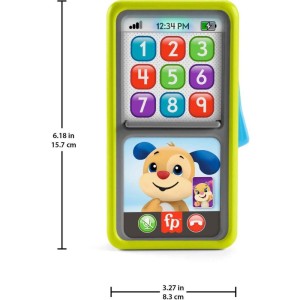 Fisher-price Aprender Brincar Smartphone 2 Em 1 Deluxe Verde-103428-66127