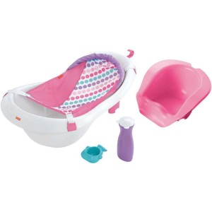 Fisher-price Baby Gear Banheira Deluxe 4 Em 1 Rosa-103802-36283