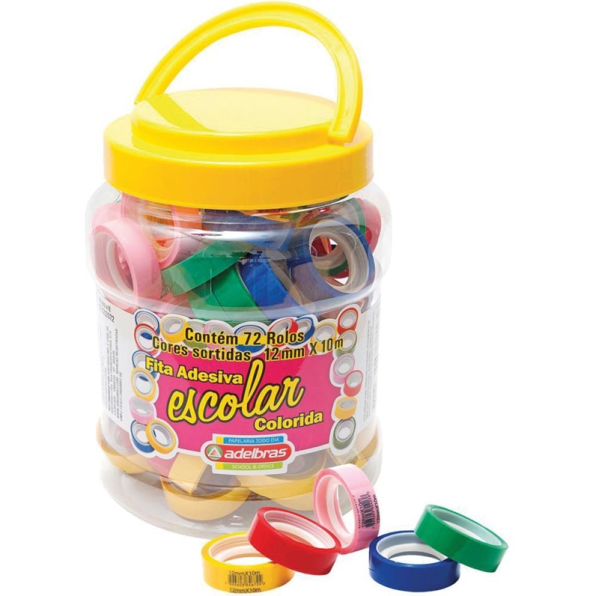 Fita Adesiva Polisil 12mmx10m.color-002213-51094