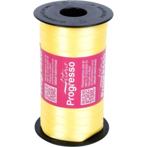 Fita De Cetim 07mm 100m. Amarelo Canario-075608-74652