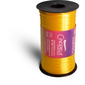 Fita De Cetim 07mm 100m. Amarelo Ouro-096965-49256