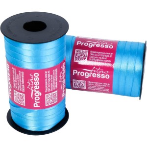 Fita De Cetim 07mm 100m. Azul Turqueza 213-077339-81256