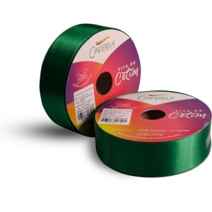 Fita De Cetim 38mm 50m. Verde Bandeira-097056-25245