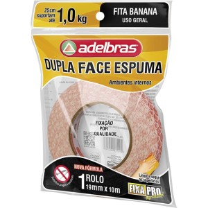 Fita Dupla Face Fixa Pro Espuma 19mmx10m-087214-35701