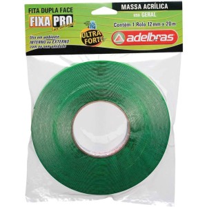 Fita Dupla Face Massa Acrilica Verde 12mmx20m-074234-59910