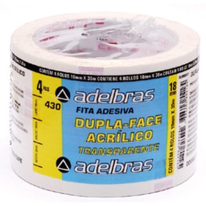 Fita Dupla Face Polipropileno 18mmx30mts.-041472-16511