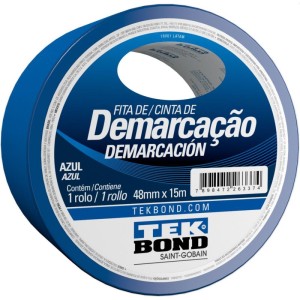 Fita Para Demarcacao De Solo Pvc Azul 48mmx15m-095159-29688