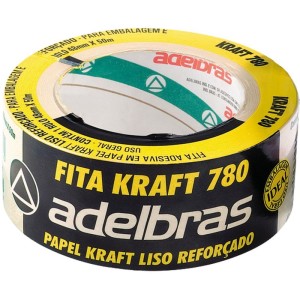 Fita Para Empacotamento Papel Kraft 780 48mmx50mts-046427-11720