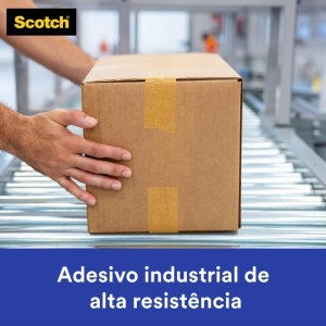 Fita Para Empacotamento Papel Liso 3777 38mmx10m Marr.-027399-74787