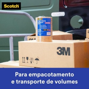 Fita Para Empacotamento Papel Liso 3777 45mmx50m Marr.-029062-26721