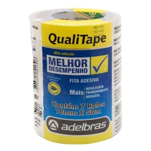 Fita Para Empacotamento Qualitape 18mmx50m. Transparen-022118-55397