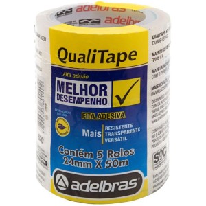 Fita Para Empacotamento Qualitape 24mmx50m. Transparen-046425-19324