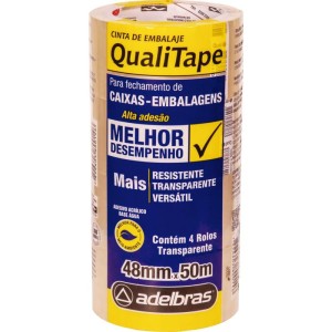 Fita Para Empacotamento Qualitape 48mm X 50m Transp.-106914-92301