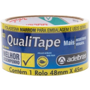 Fita Para Empacotamento Qualitape 48mmx45m Marrom-087691-16165