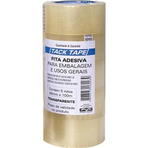 Fita Para Empacotamento Tack Tape Pp 48x100m Transpare-067661-76860