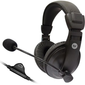 Fone De Ouvido Com Microfone Headset Office 507 Preto-097248-20616