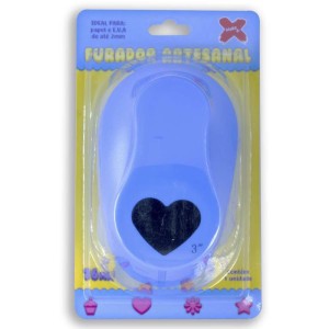 Furador Papel E Eva Gigante Coracao 76mm