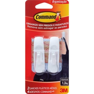 Gancho Plastico Command Medio C/2-044126-35450