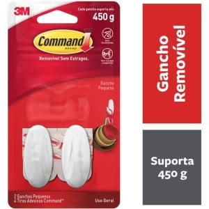 Gancho Plastico Command Pequeno C/2-100766-57408