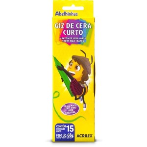 Giz De Cera Curto 15 Cores-002547-36828