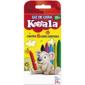 Giz De Cera Fino 06 Cores Koala-068089-51350