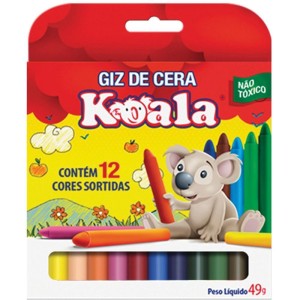 Giz De Cera Fino 12 Cores Koala-002553-57498