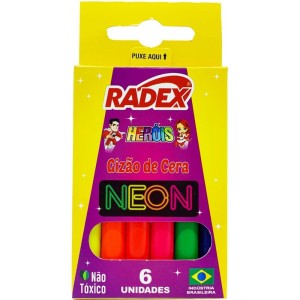 Giz De Cera Gizao 06 Cores Neon-102738-59420