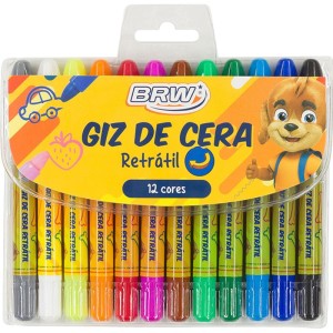 Giz De Cera Gizao Retratil Aquarelavel 12 Cores-087583-37649