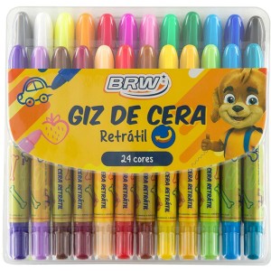 Giz De Cera Gizao Retratil Aquarelavel 24 Cores-087584-35176