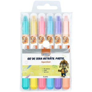 Giz De Cera Gizao Retratil Pastel 6 Cores-093802-21819