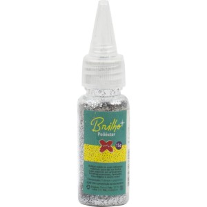 Glitter Poliester Bisnaga 15gr. Prata-084650-27200