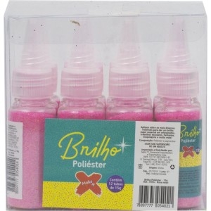 Glitter Poliester Bisnaga 15gr. Rosa Neon-084656-14057