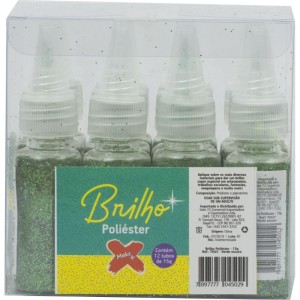 Glitter Poliester Bisnaga 15gr. Vd.escuro-084654-83713