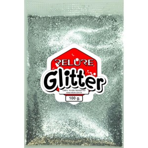 Glitter Pvc Prata 100g.-103071-44786