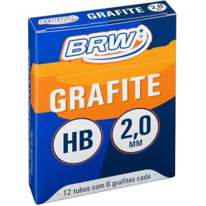 Grafite 2.0mm Hb 12 Tubos X 6 Minas-105699-23784