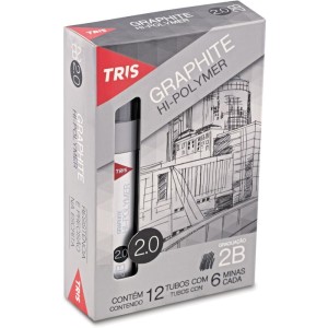 Grafite 2.0mm Tris 2b 12tubosx06minas-067170-22060