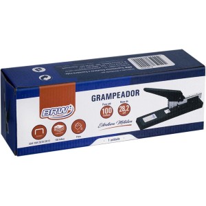 Grampeador Metal P/100fls 23/6 29cm Preto-093794-69585