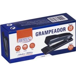 Grampeador Metal P/20fls 26/6 11,5cm Preto-096199-96649