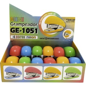 Grampeador Mini Ge-1051 Genial 4 Tons Neon (s)-101765-45914