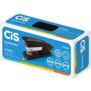 Grampeador Plastico Cis C-8 P/12fls.26/6 Preto-020561-96508