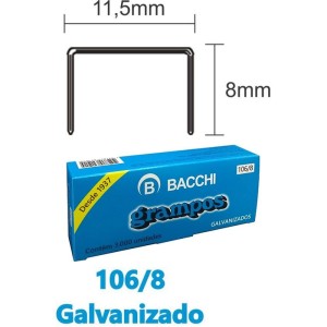 Grampo Para Grampeador 106/8 Aco 3000 Grampos-003387-65775