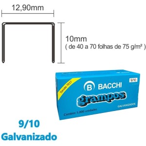 Grampo Para Grampeador 9/10 Galvanizado 5000 Grampos-003384-45273