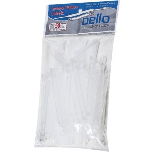 Grampo Trilho Plastico Dellofix Branco-014452-21548