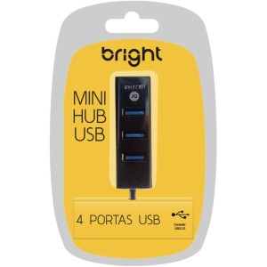 Hub Mini Usb 2.0 4 Portas Preto-018701-21749