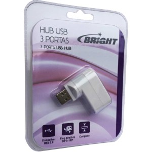 Hub Usb 2.0 3 Portas Branco P/note-057395-58428