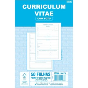 Impresso Administrativo Curriculum 50 Folhas 199x297mm-109509-84874