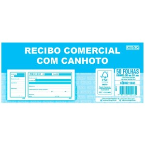 Impresso Recibo Comercial Com Canhoto 50f-107729-12274