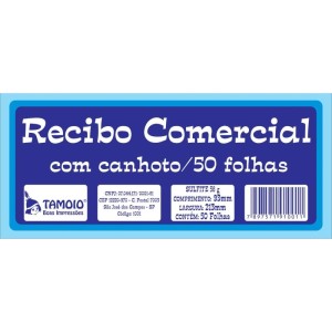 Impresso Recibo Comercial Com Canhoto 50f-048554-40879