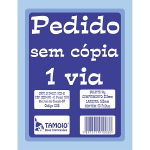 Impresso Talao De Pedido 1/18 1 Via 50 Folhas-063066-69870